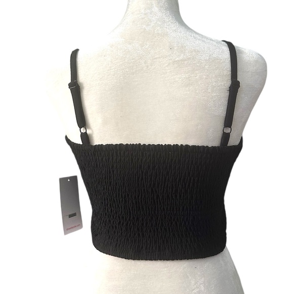 🔺SOLD🔺✨NEW Set✨ Shoedazzle Smocked Wide Leg Pant & Tie Front Crop Top - Large - Picture 9 of 13